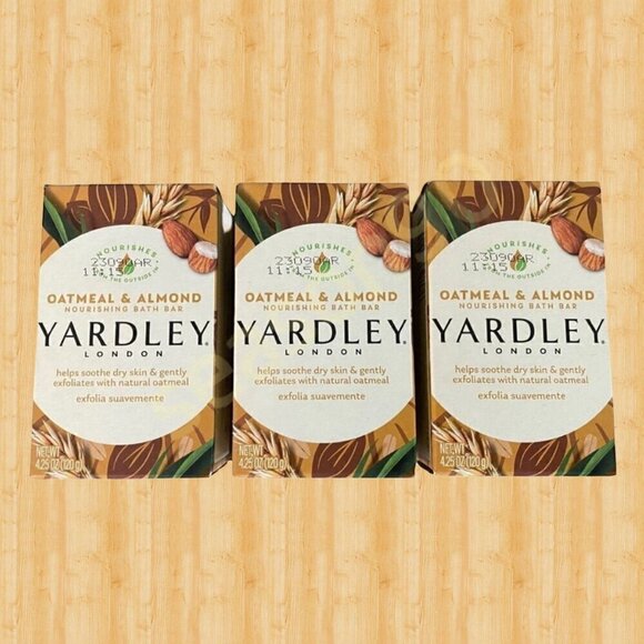 3 Yardley® London Oatmeal & Almond Bar Soap NOURISHING Bath BAR 4.25oz - Picture 11 of 11